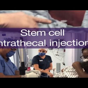 Intrathecal stem cell injection for cerebral palsy